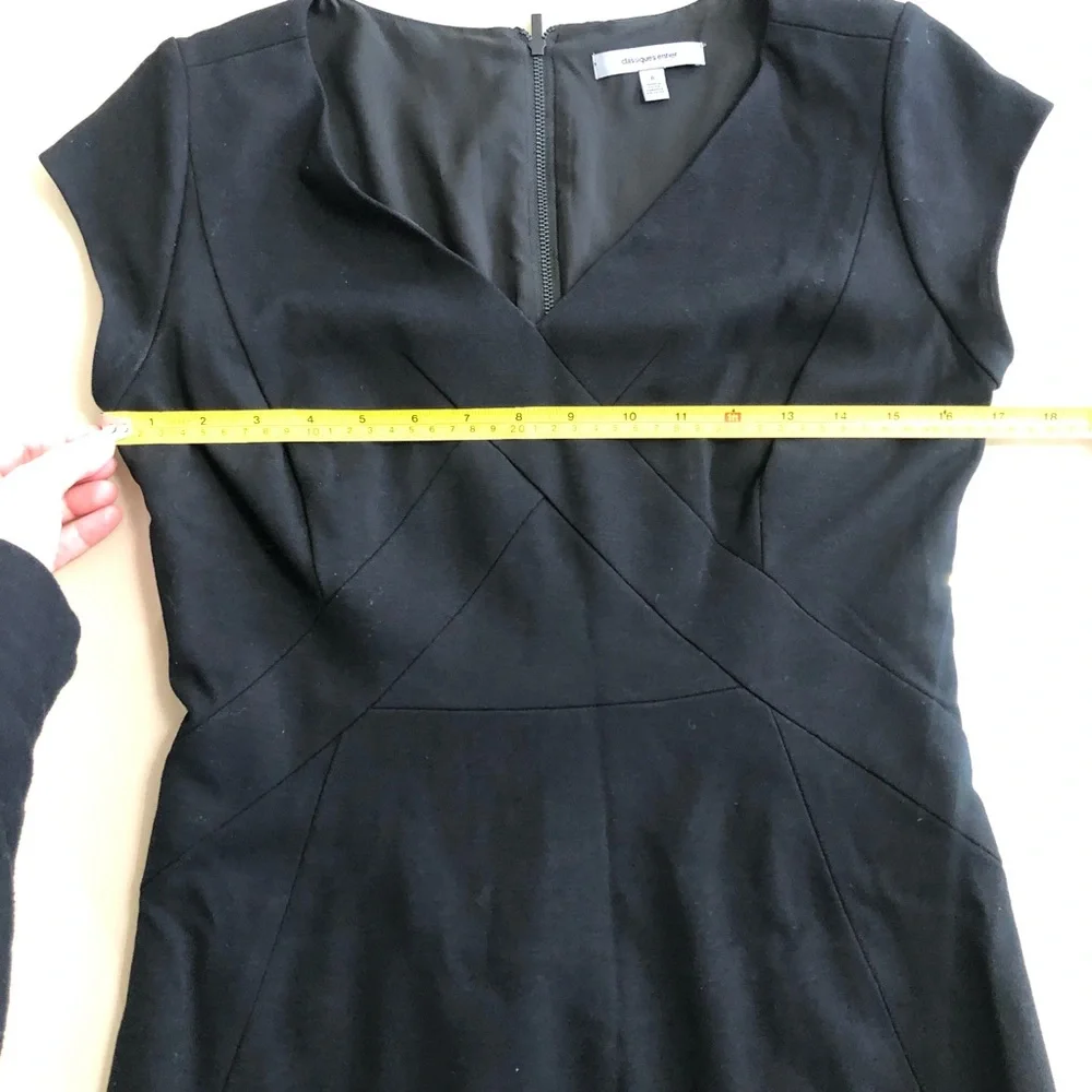 Classiques Entier Black V Neck Mini Dress size 6 - Picture 9 of 13